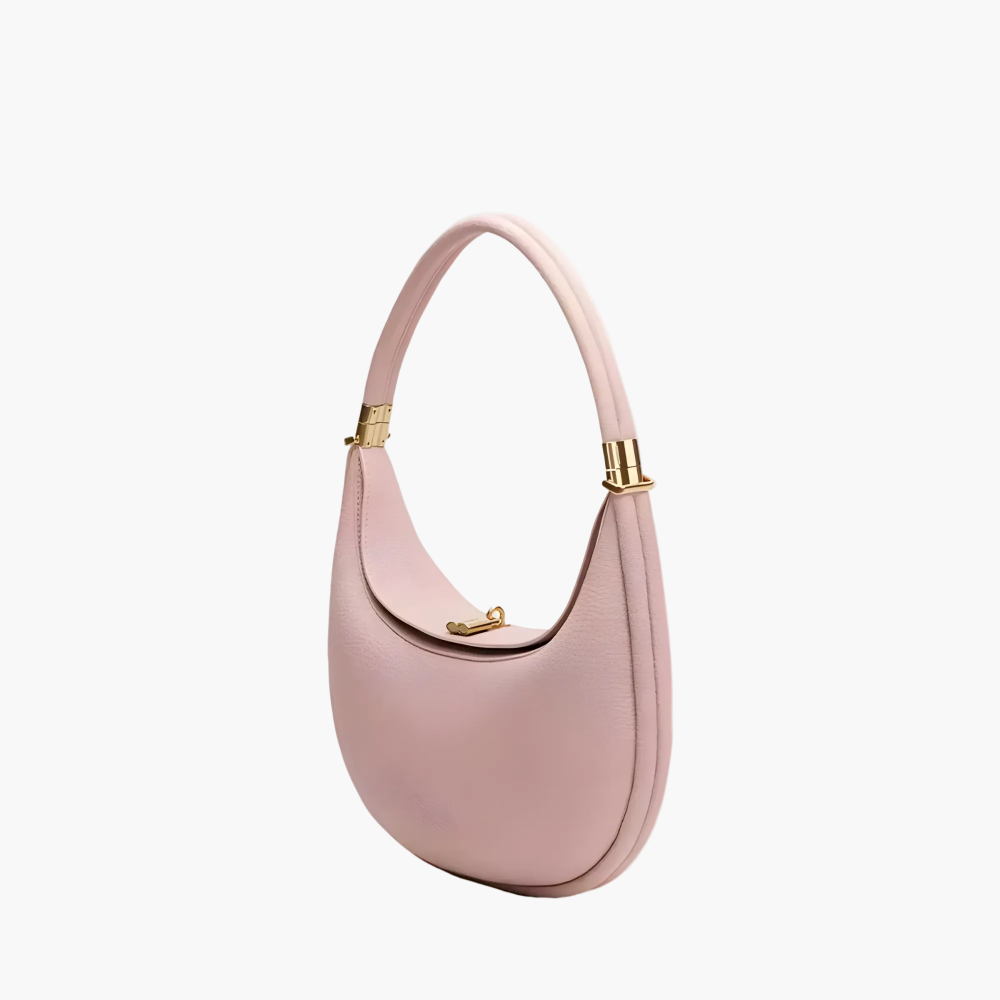 crescent shoulder bag pink women feminine
