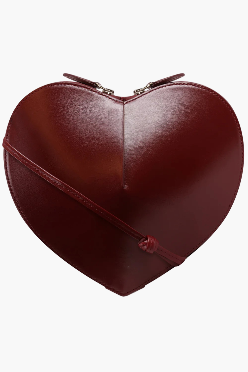 heart shaped bag burgundy women structured elegant evening