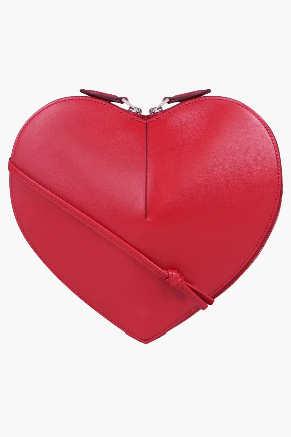 heart shaped bag red women structured statement evening