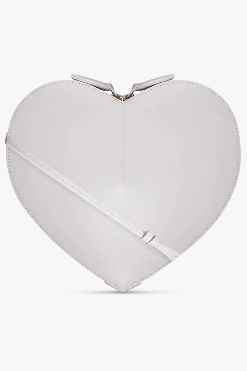 heart shaped bag white women structured bridal evening