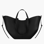 winged tote bag black medium women structured everyday