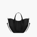 winged tote bag black small women sculptural elegant