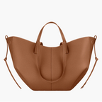 winged tote bag brown medium women everyday grain structured