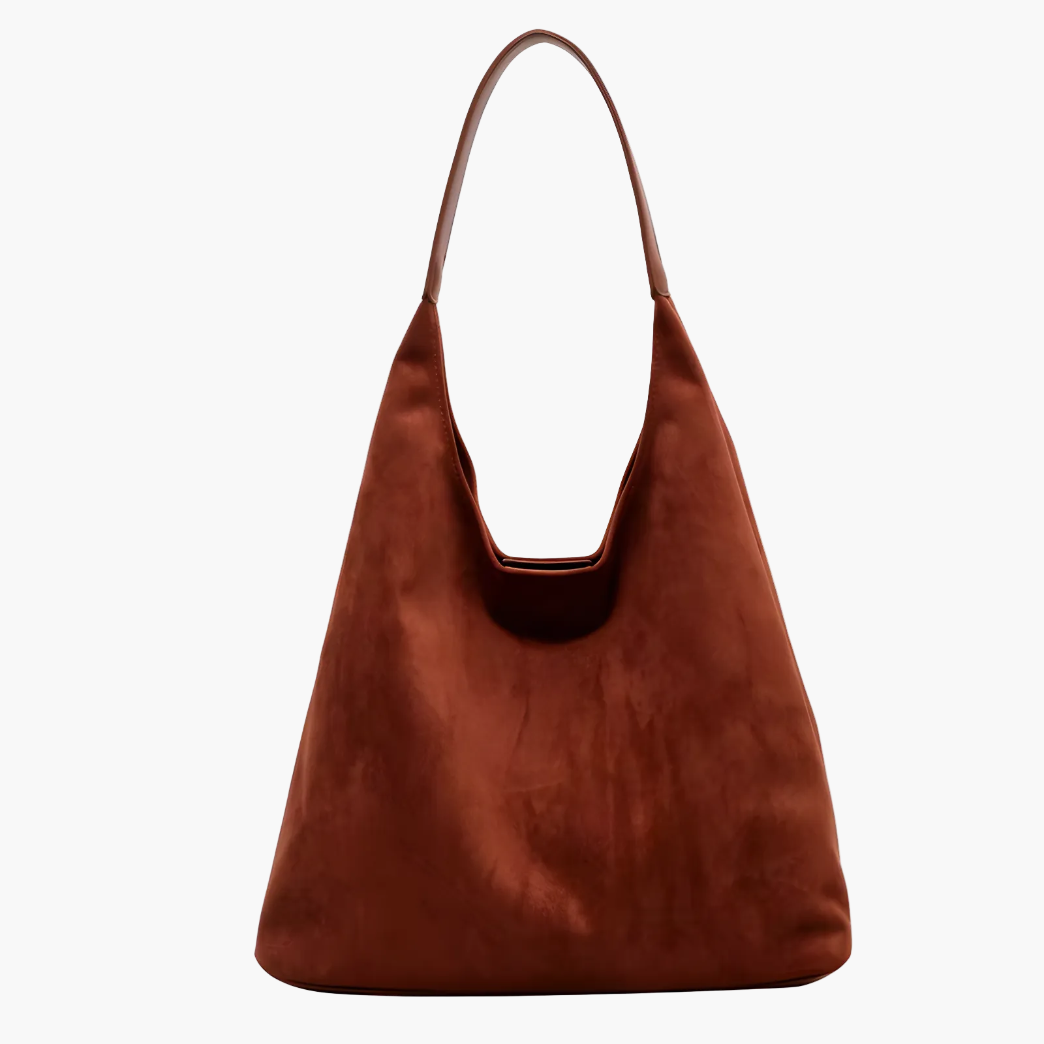suede hobo tote bag burgundy women unstructured slouchy elegant