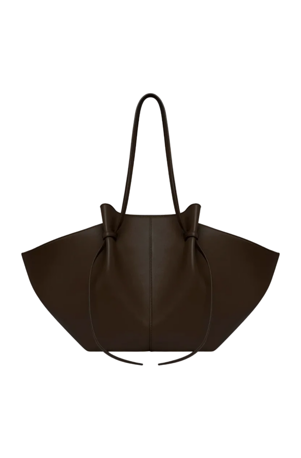 knotted tote bag dark brown women oversized elegant everyday