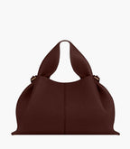 sculptural convertible handbag burgundy women statement elegant