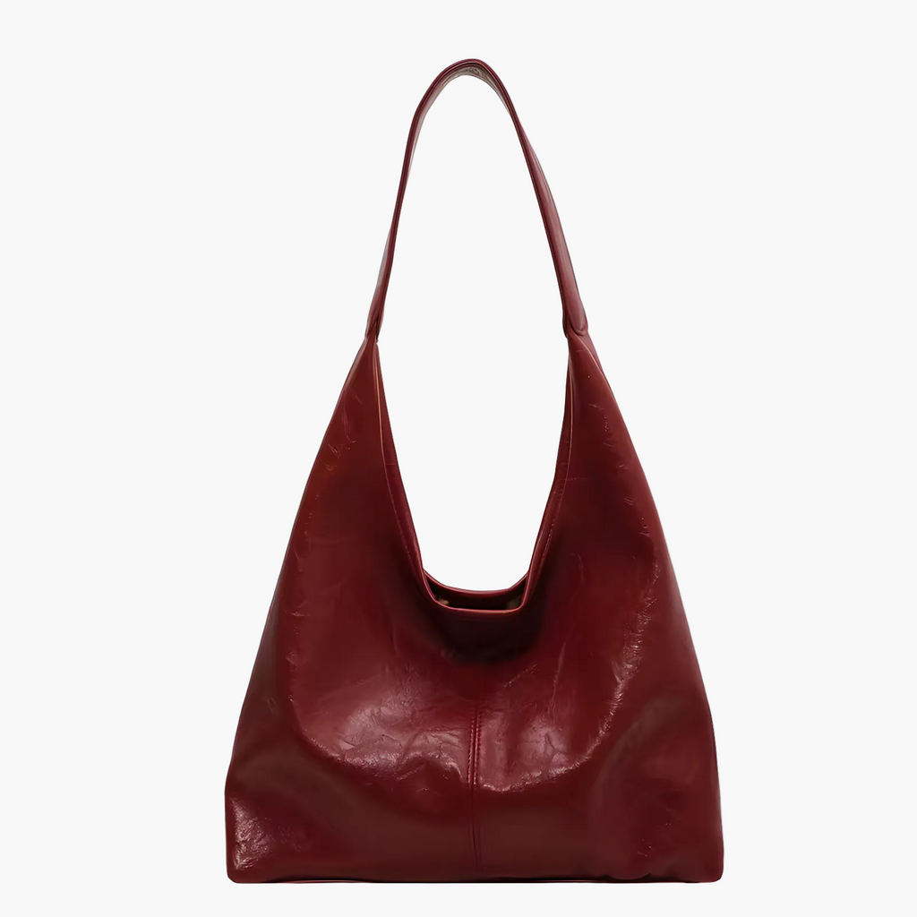 soft tote bag burgundy women oversized everyday elegant