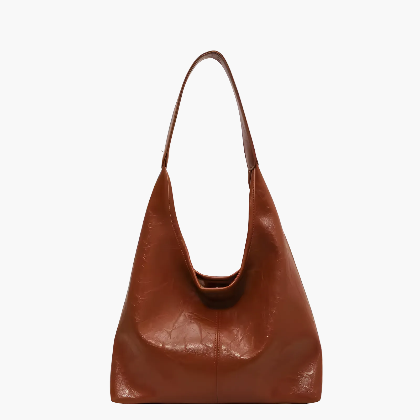 soft tote bag chestnut women oversized everyday warm tone