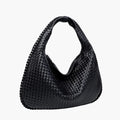 woven hobo shoulder bag black women everyday elegant