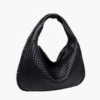 woven hobo shoulder bag black women everyday elegant